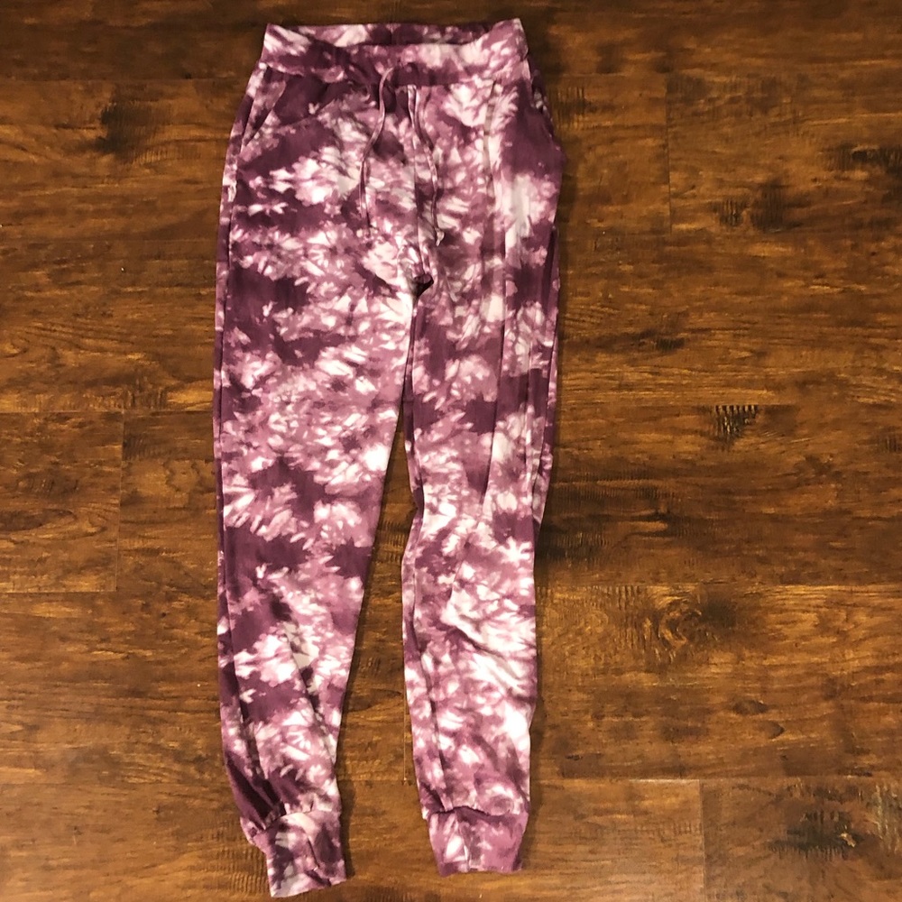 Ross Shosho Tie Dye Purple Drawstring Joggers